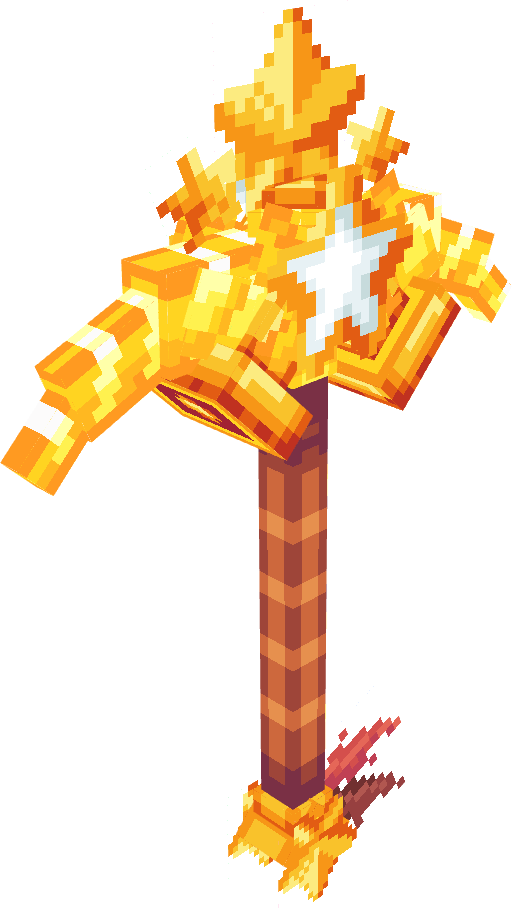 Gold New Year Pickaxe