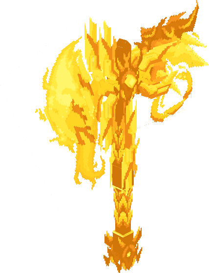 Gold Phoenix Axe