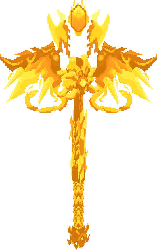 Gold Phoenix Staff